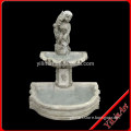 Marble Wall Mounted Indoor Water Fountain With Child and Fish